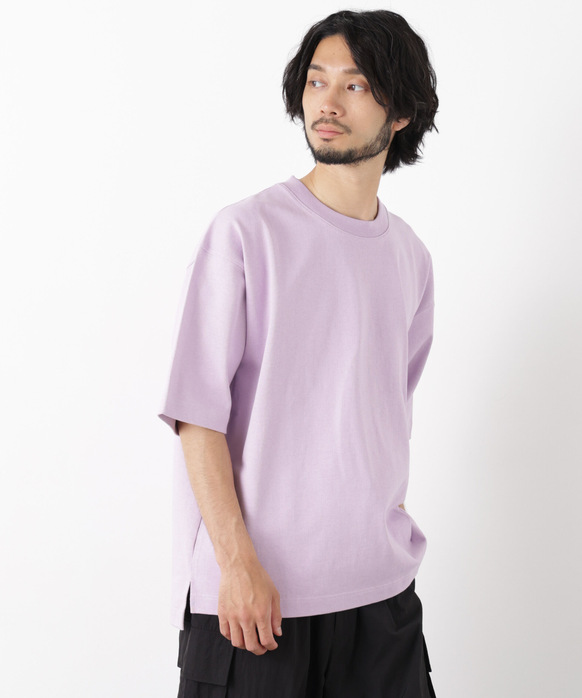 nano･universe「WEB限定/ヘビーウェイトカラーTシャツ 半袖」|Tシャツ・カットソー|