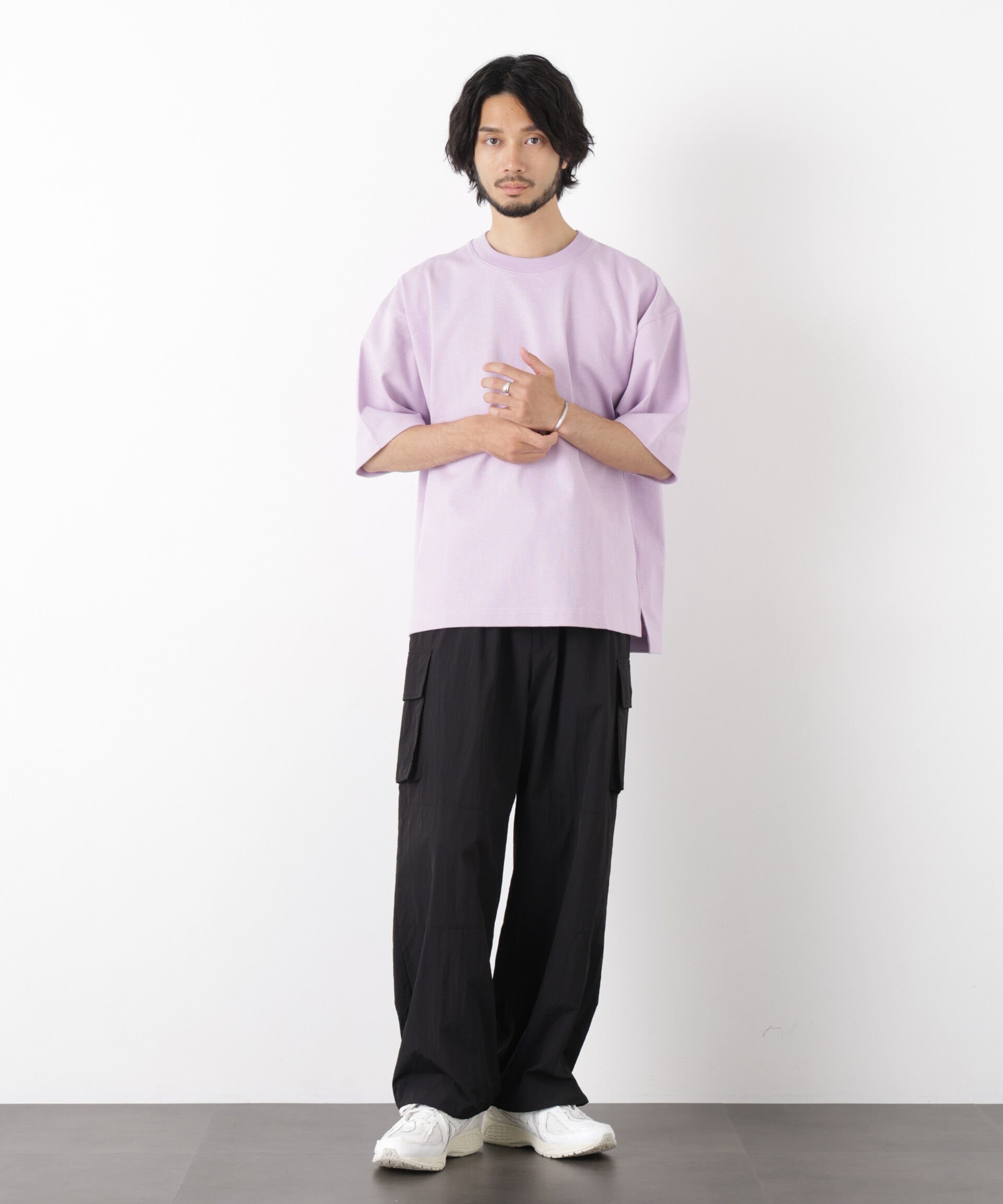 nano･universe「WEB限定/ヘビーウェイトカラーTシャツ 半袖」|Tシャツ・カットソー|