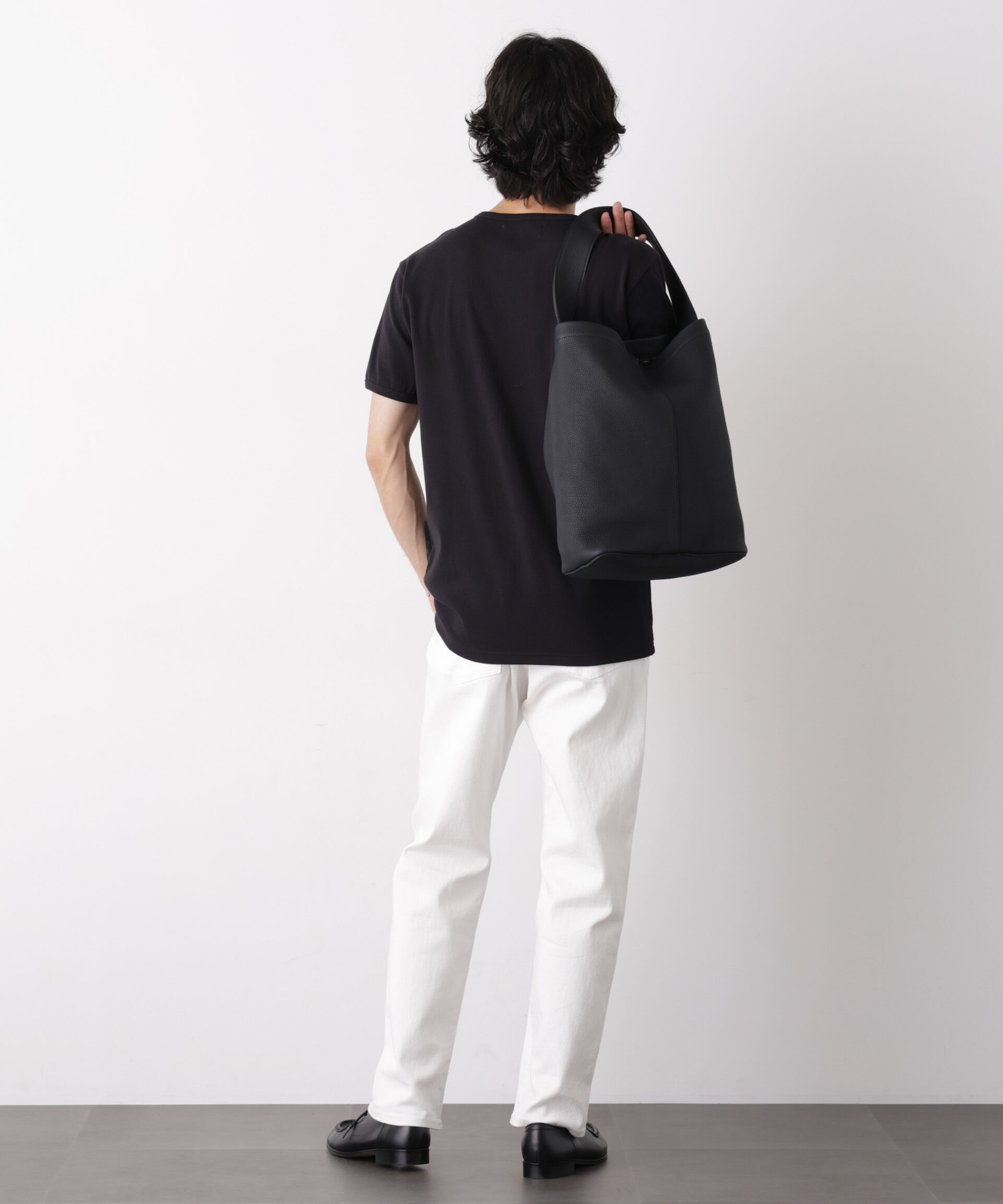 nano･universe「リブフライスTシャツ 半袖」|Tシャツ・カットソー|