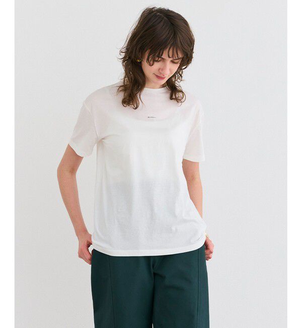 BEIGE,「【洗える】CAMPANULA / メッセージプリントTシャツ」|Tシャツ・カットソー|