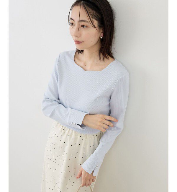 Rope&rsquo;Picnic「ハートネックリブジャケットインナー」|Tシャツ・カットソー|