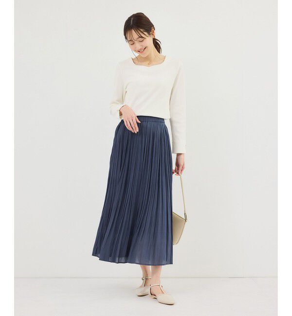 Rope&rsquo;Picnic「ハートネックリブジャケットインナー」|Tシャツ・カットソー|