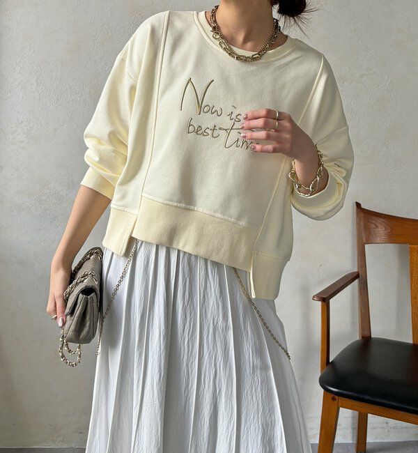  「【WEB限定】バックジップロゴプルオーバー」|Tシャツ・カットソー|