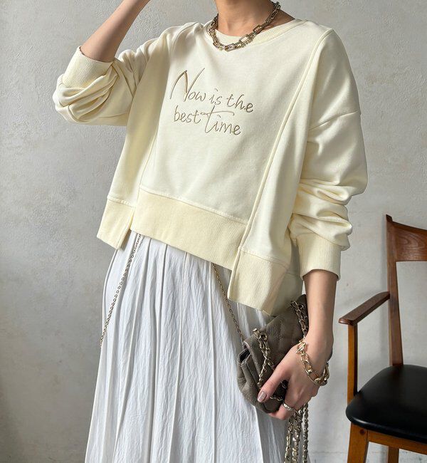  「【WEB限定】バックジップロゴプルオーバー」|Tシャツ・カットソー|