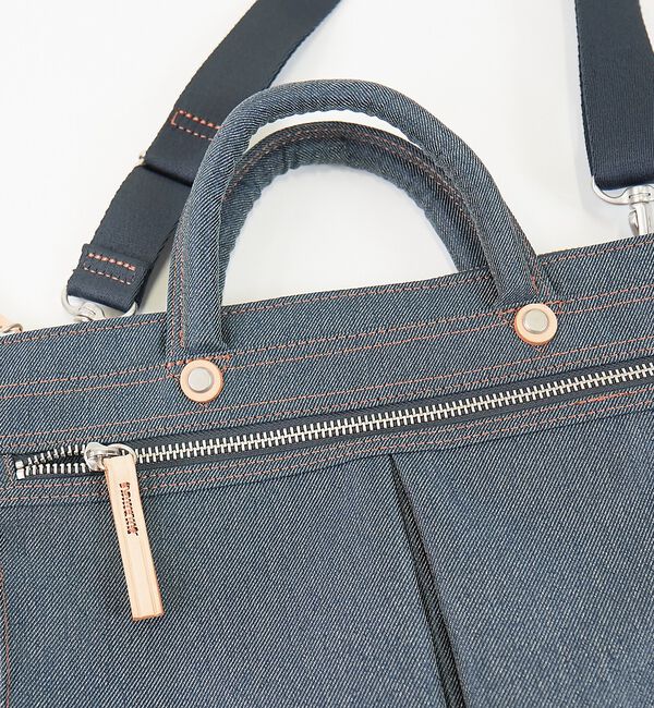ABAHOUSE「【HandHARVEST】デニムバージョン ヘルメットBAG/ショルダーバッグF」|ショルダー・メッセンジャー|