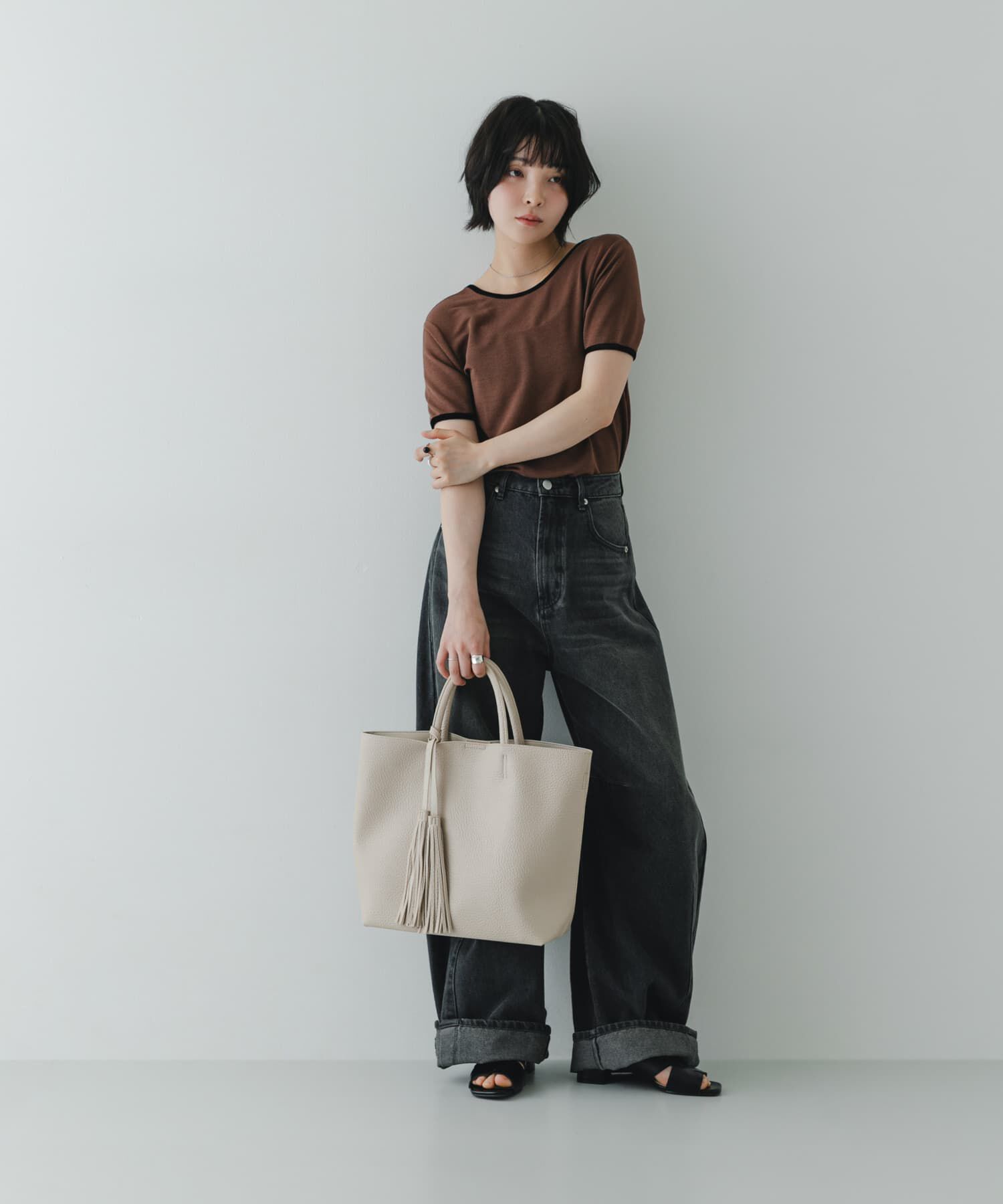RODE SKO「『Mサイズ』タッセル軽量2WAYシンプルトートバッグ」|トートバッグ|