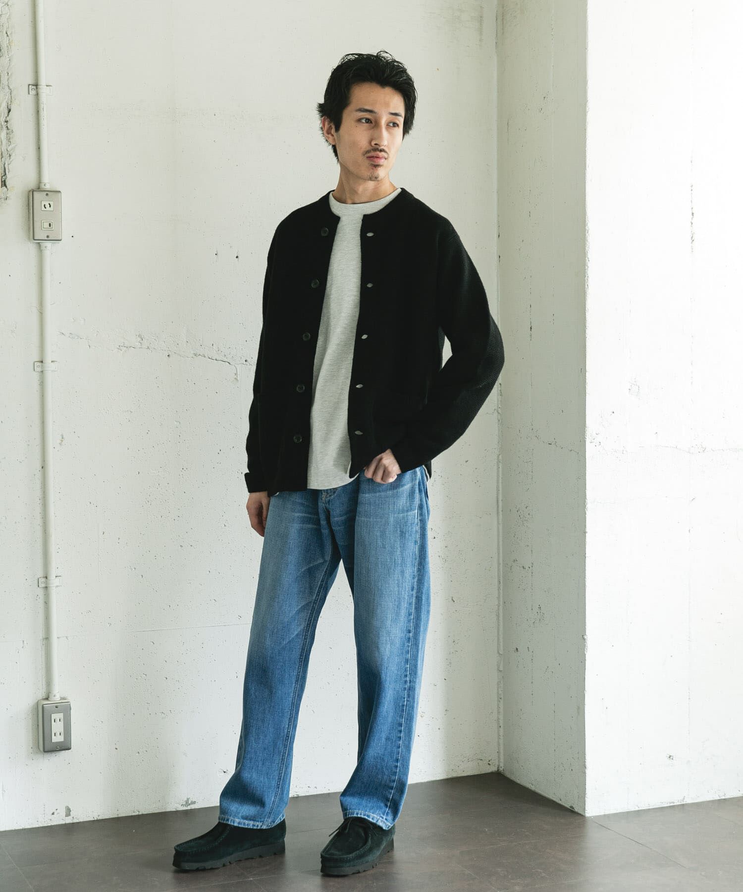 URBAN RESEARCH DOORS「ハミルトンウールガーターカーディガン」|カーディガン|