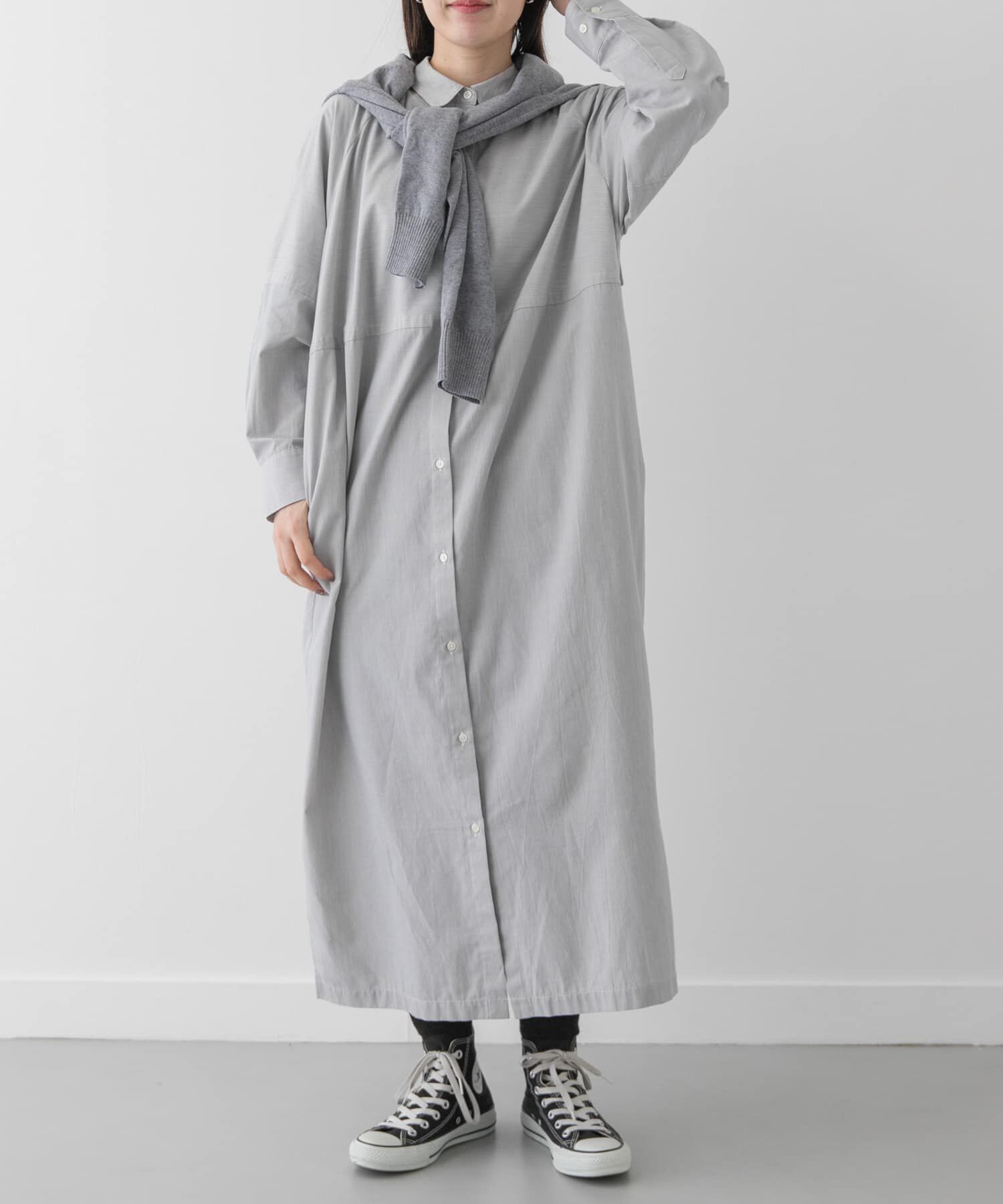 URBAN RESEARCH DOORS「FORK&SPOON　バレルシャツワンピース」|ワンピース|