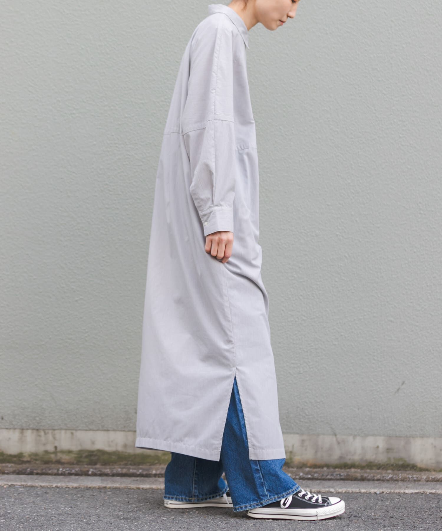 URBAN RESEARCH DOORS「FORK&SPOON　バレルシャツワンピース」|ワンピース|