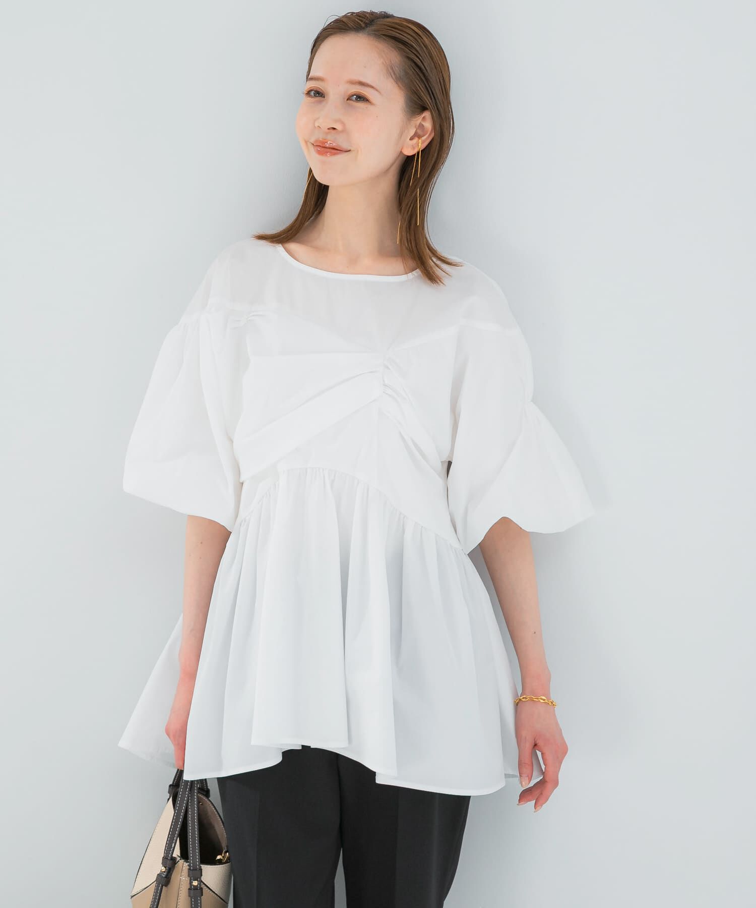 URBAN RESEARCH ROSSO「『別注』ELENDEEK&times;ROSSO　GATHER BLOUSE」|シャツ・ブラウス|