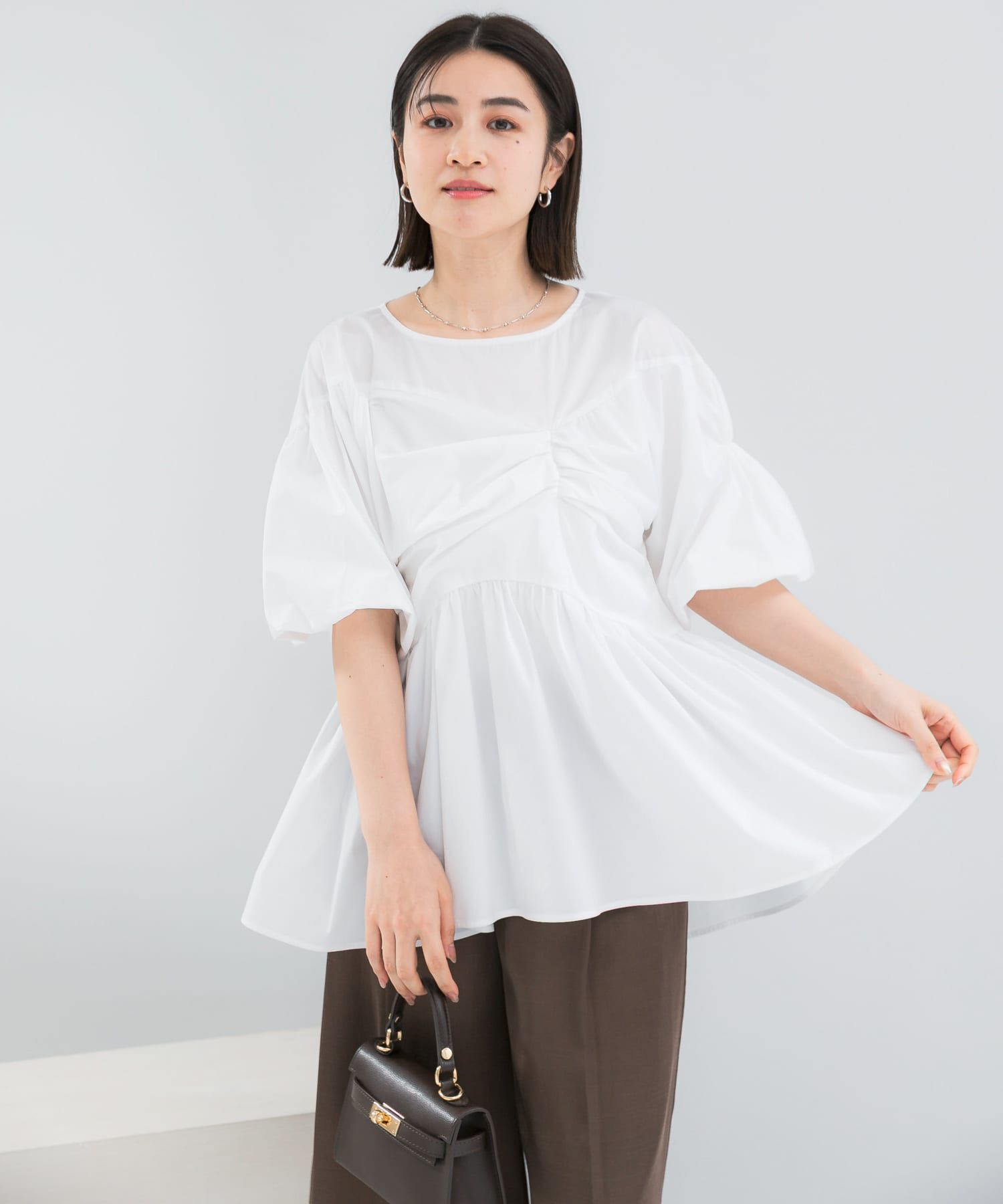 URBAN RESEARCH ROSSO「『別注』ELENDEEK&times;ROSSO　GATHER BLOUSE」|シャツ・ブラウス|