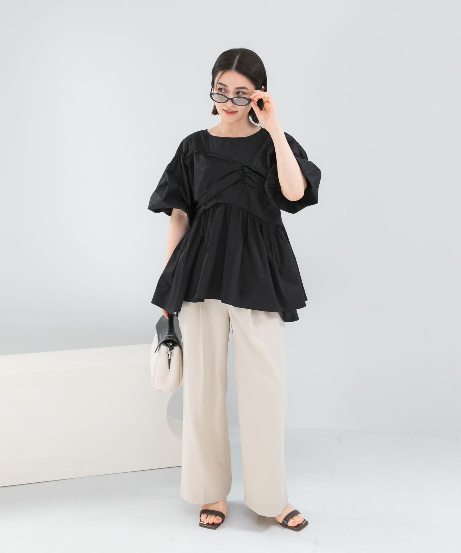 URBAN RESEARCH ROSSO「『別注』ELENDEEK&times;ROSSO　GATHER BLOUSE」|シャツ・ブラウス|