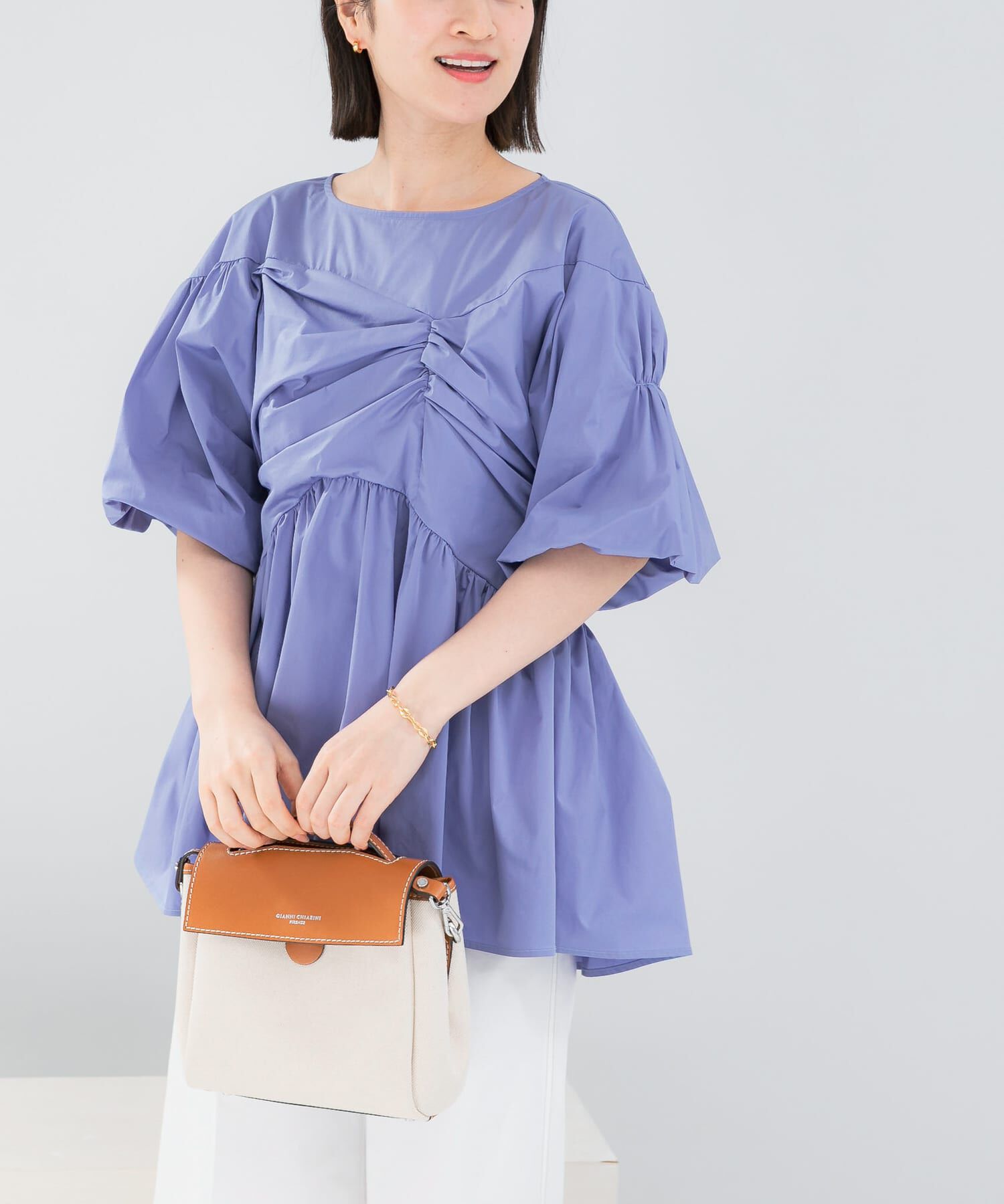 URBAN RESEARCH ROSSO「『別注』ELENDEEK&times;ROSSO　GATHER BLOUSE」|シャツ・ブラウス|