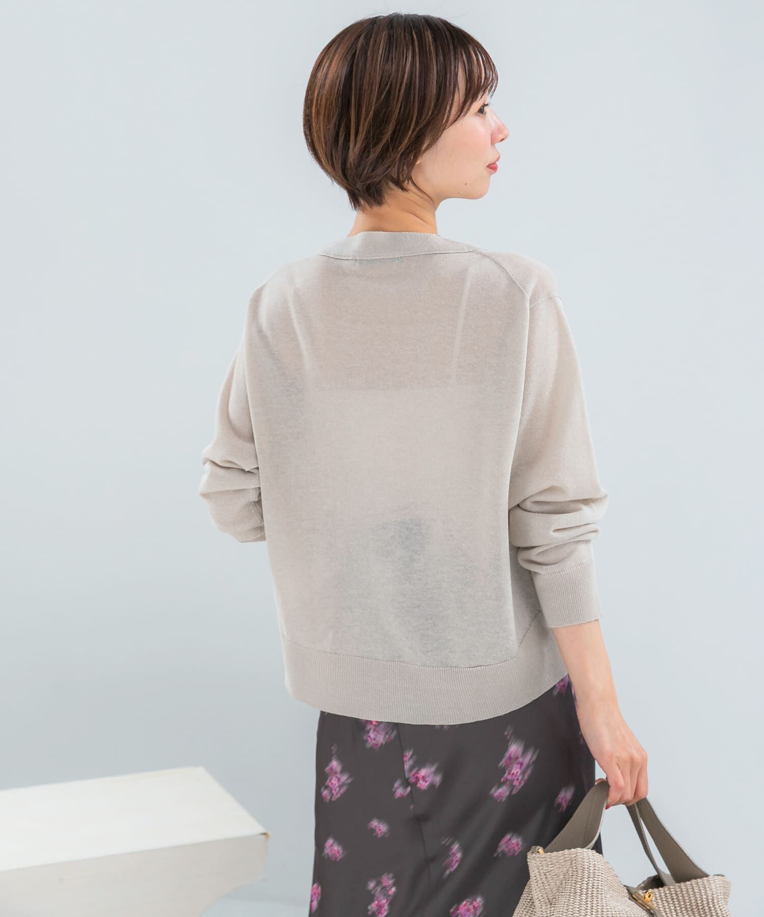 URBAN RESEARCH ROSSO「リネン混セミシアーカーディガン」|カーディガン|