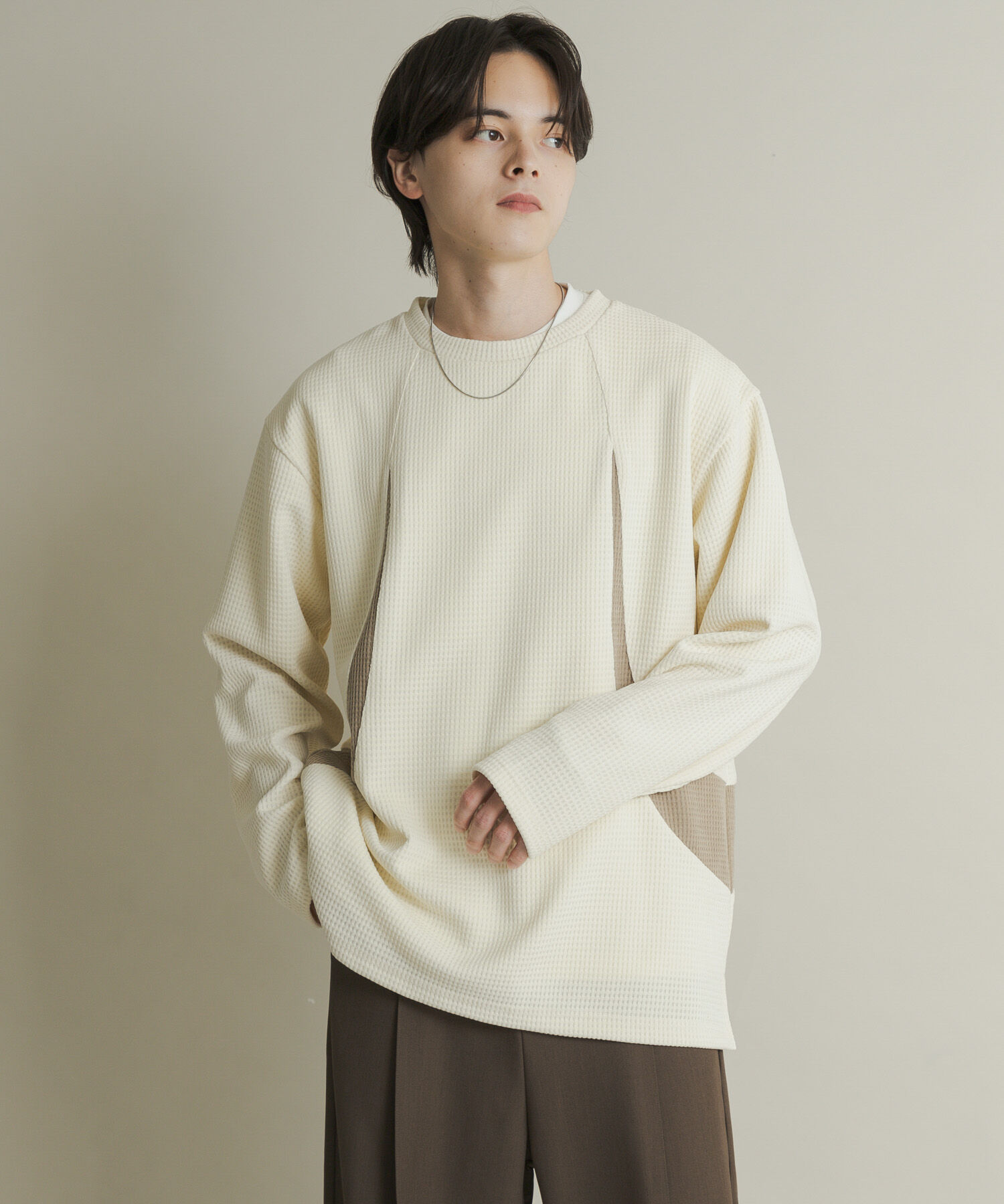 SENSE OF PLACE by URBAN RESEARCH「ヘビーサーマルパターンロングTシャツ」|Tシャツ・カットソー|