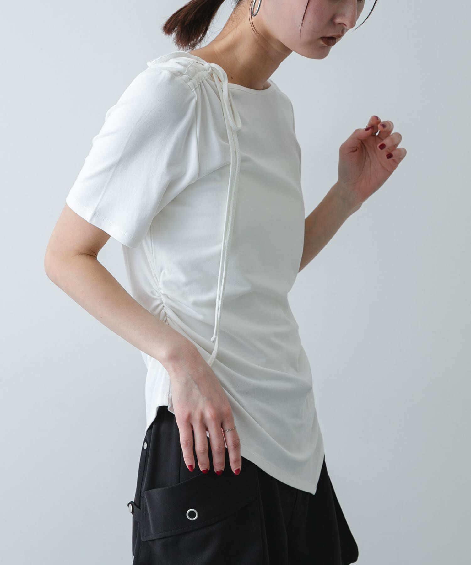 SENSE OF PLACE by URBAN RESEARCH「アシメデザインTシャツ(半袖)」|Tシャツ・カットソー|