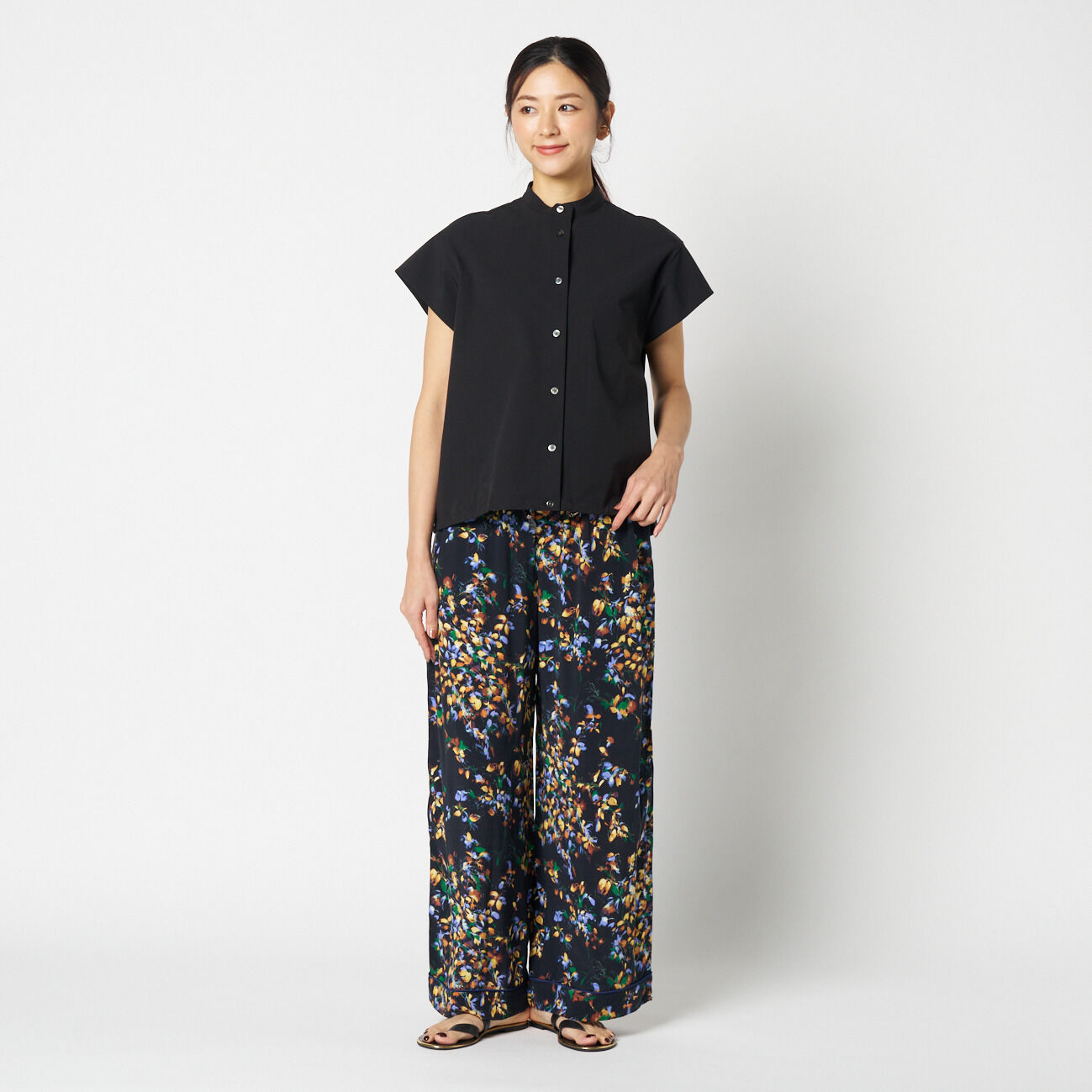 HELIOPOLE「HELIOPOLE FRENCH SLEEVE DRAWSTRING SHIRT」|シャツ・ブラウス|