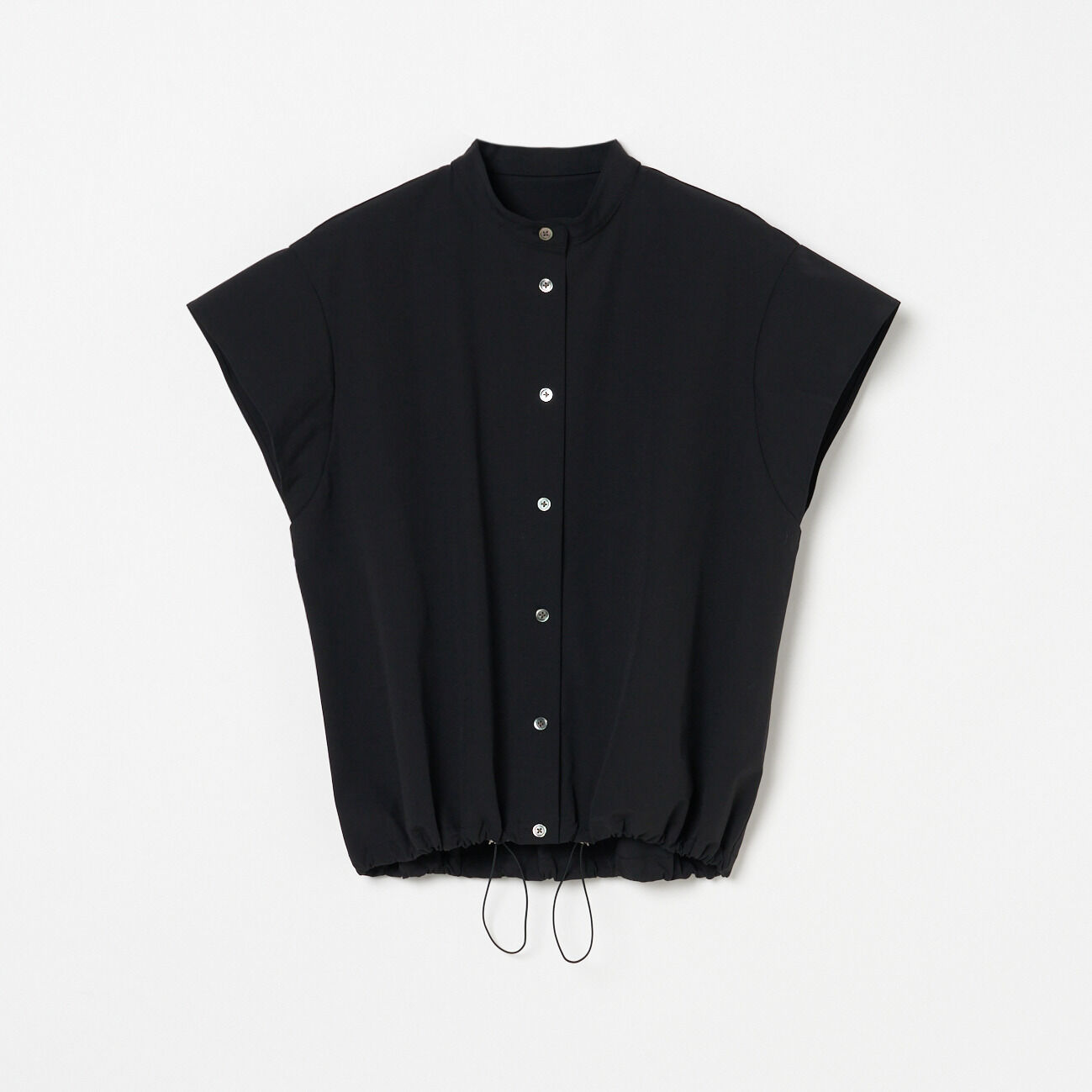 HELIOPOLE「HELIOPOLE FRENCH SLEEVE DRAWSTRING SHIRT」|シャツ・ブラウス|