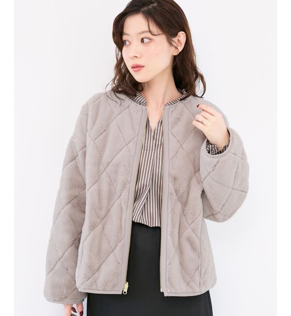  「リバーシブルタフタ&times;ファーキルトジャケット」|その他|