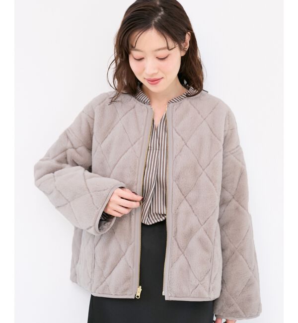  「リバーシブルタフタ&times;ファーキルトジャケット」|その他|