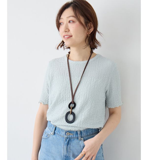  「《WEB限定アイテム》シュリンクジャージーメロウトップス」|Tシャツ・カットソー|