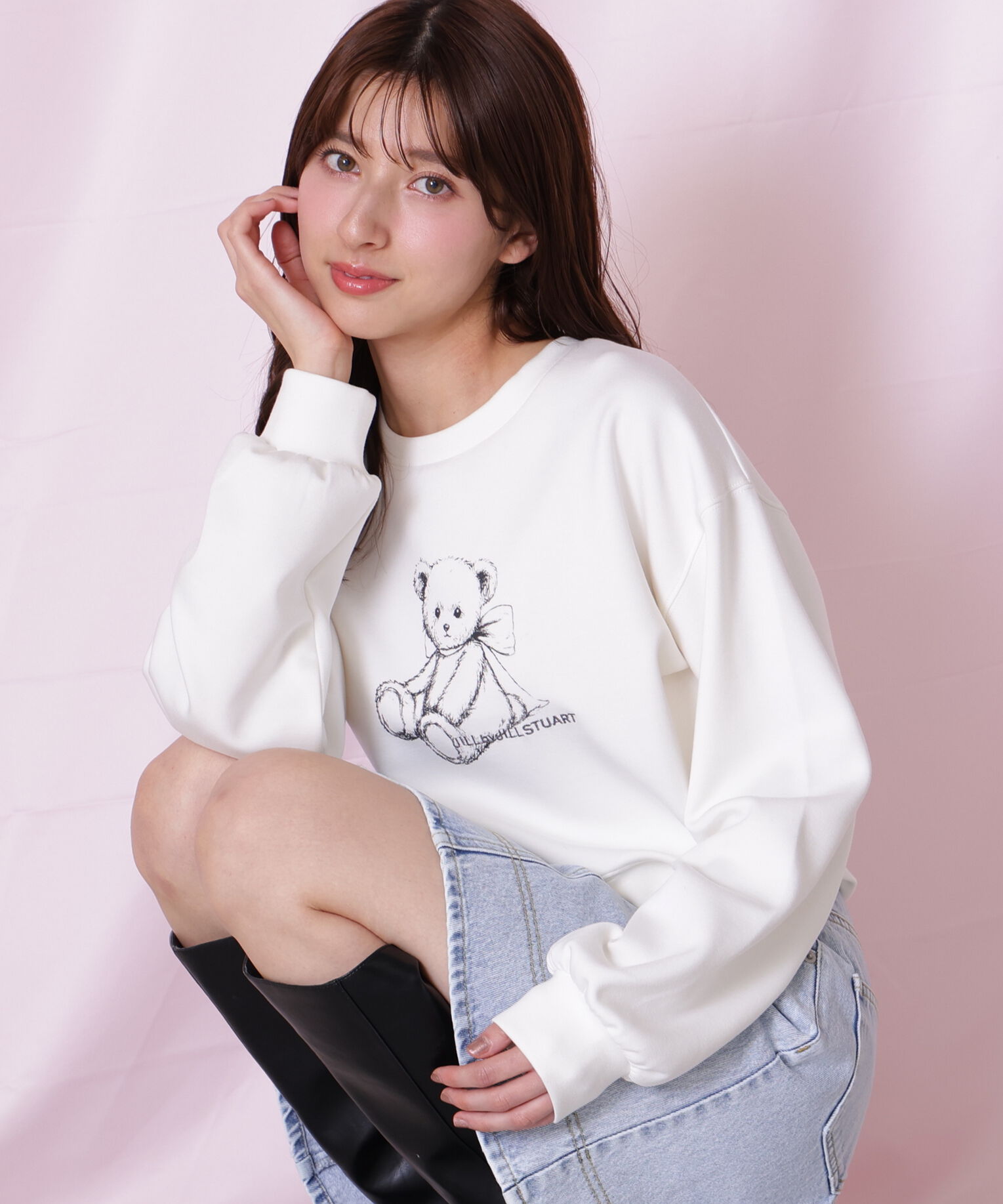  「＜BEARシリーズ＞プリントスウェット」|Tシャツ・カットソー|ホワイト