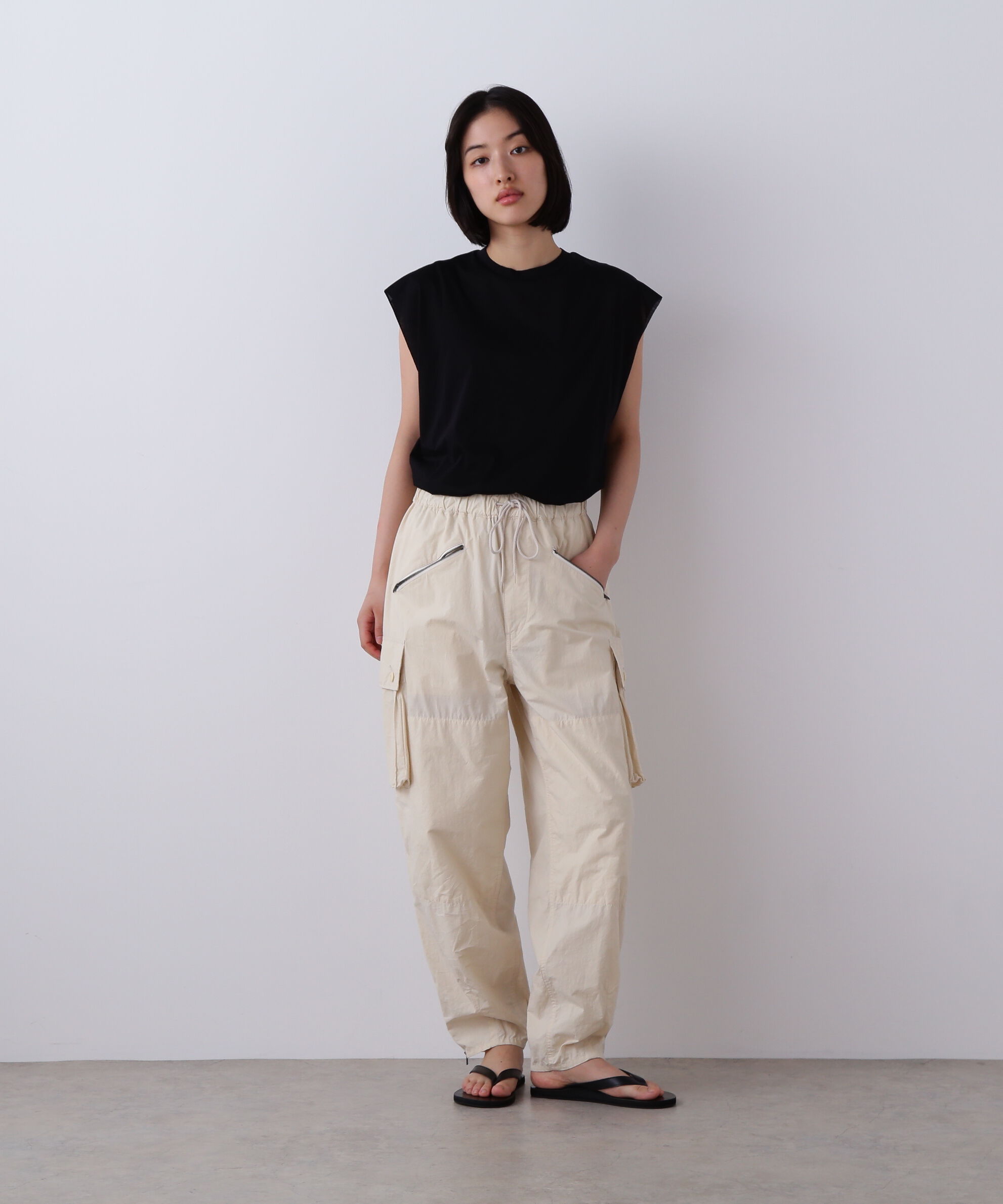 YLEVE 「YLEVE / COTTON SHEER JERSEY SLEEVELESS」|Tシャツ・カットソー|