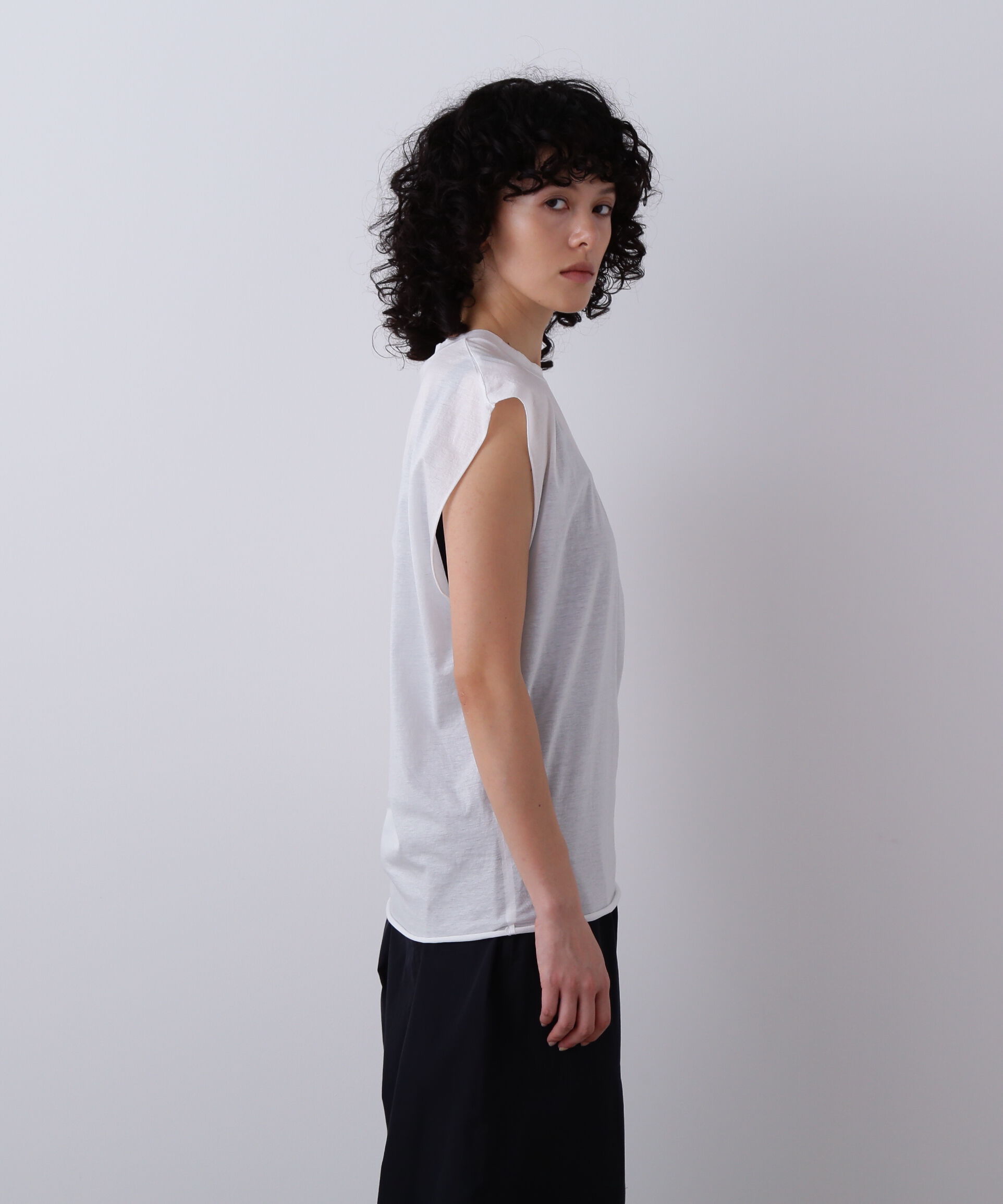 YLEVE 「YLEVE / COTTON SHEER JERSEY SLEEVELESS」|Tシャツ・カットソー|