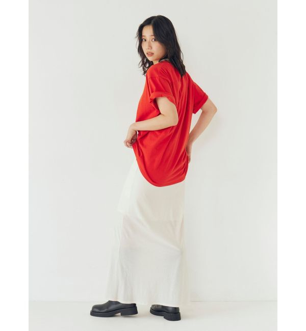 Ungrid「ミニスラブビッグシルエットロゴTee」|Tシャツ・カットソー|