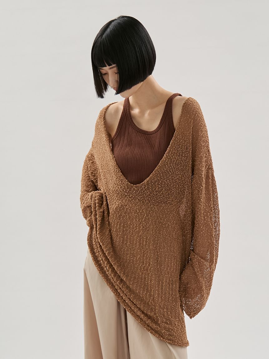 emmi atelier「ルーズニットプルオーバー」|ニット・セーター|