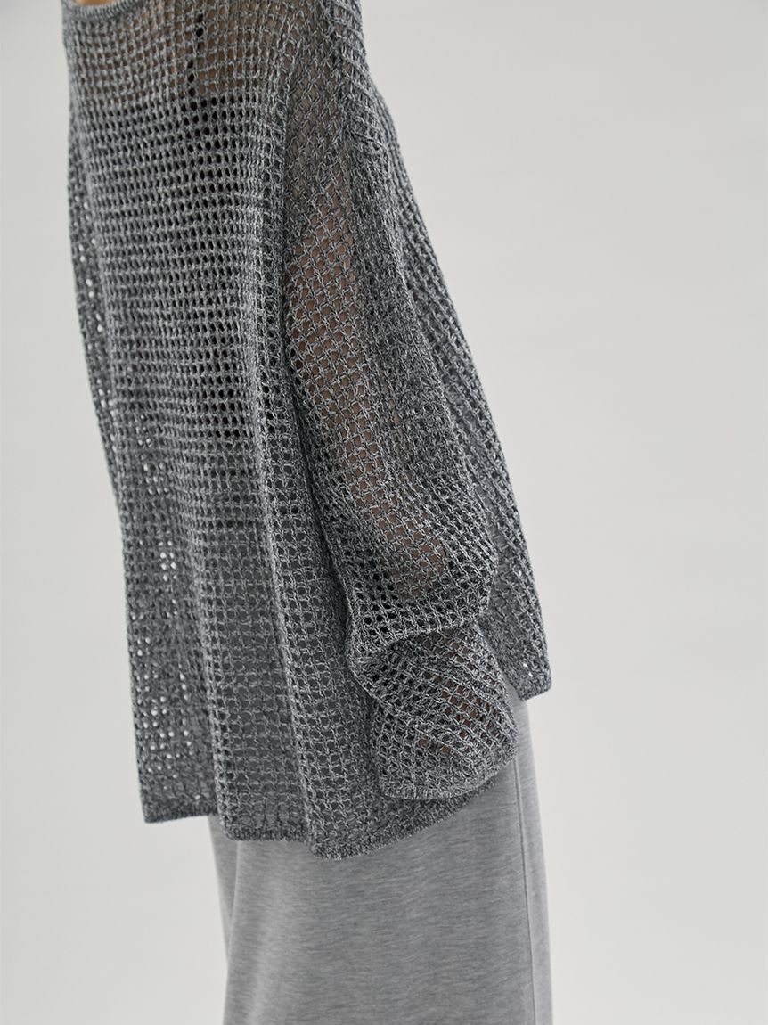 emmi atelier「メッシュニットプルオーバー」|ニット・セーター|