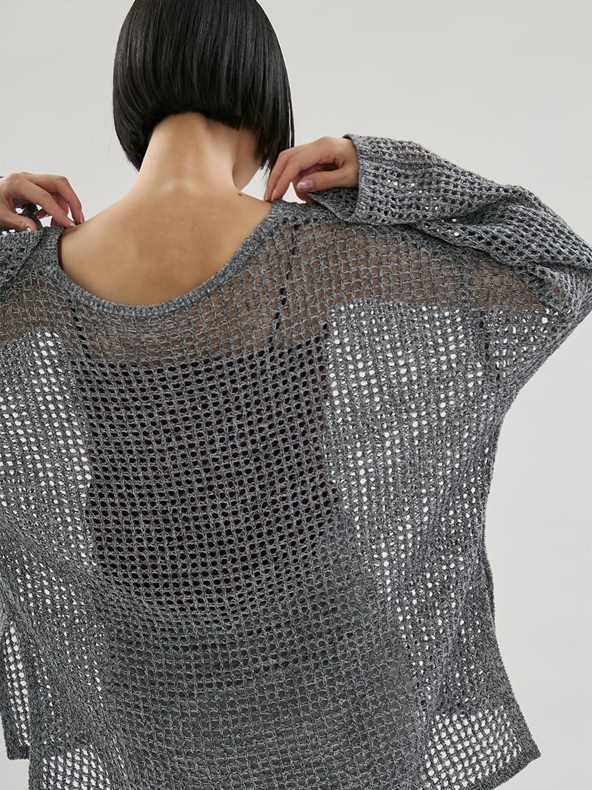 emmi atelier「メッシュニットプルオーバー」|ニット・セーター|