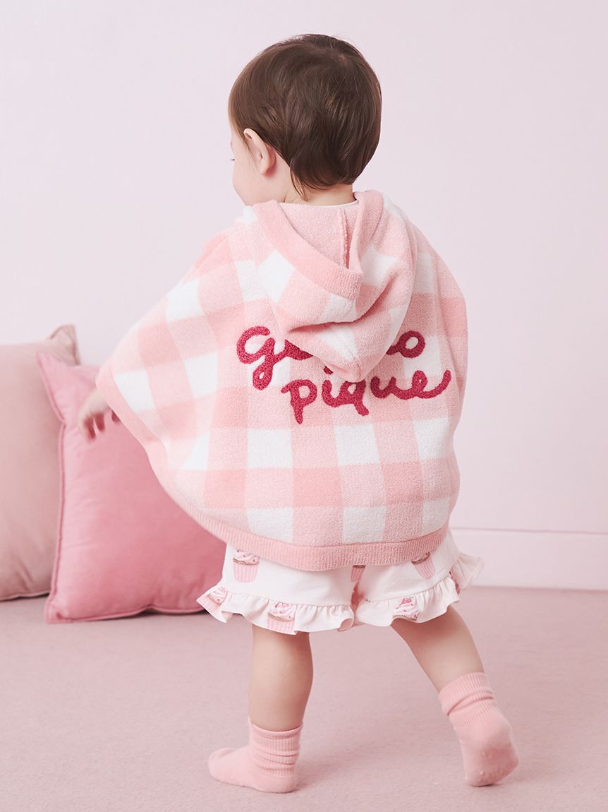 GELATO PIQUE KIDS & BABY「【BABY】エアリーモコギンガムチェック柄ポンチョ」|その他ベビーウェア|