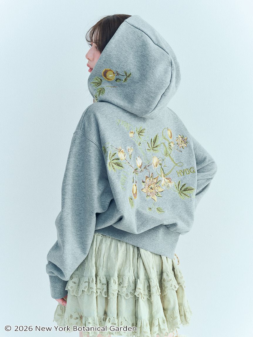 SNIDEL「NYBG エンブロイダリーフーディー」|パーカー|