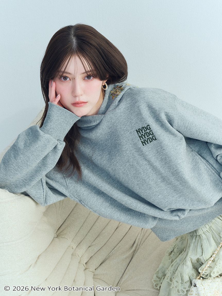 SNIDEL「NYBG エンブロイダリーフーディー」|パーカー|