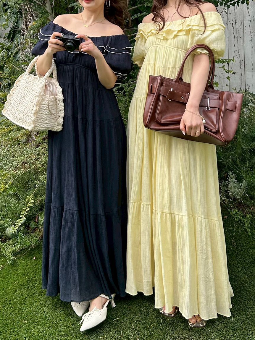 LILY BROWN「エアリーワッシャーボリュームワンピース」|ワンピース|