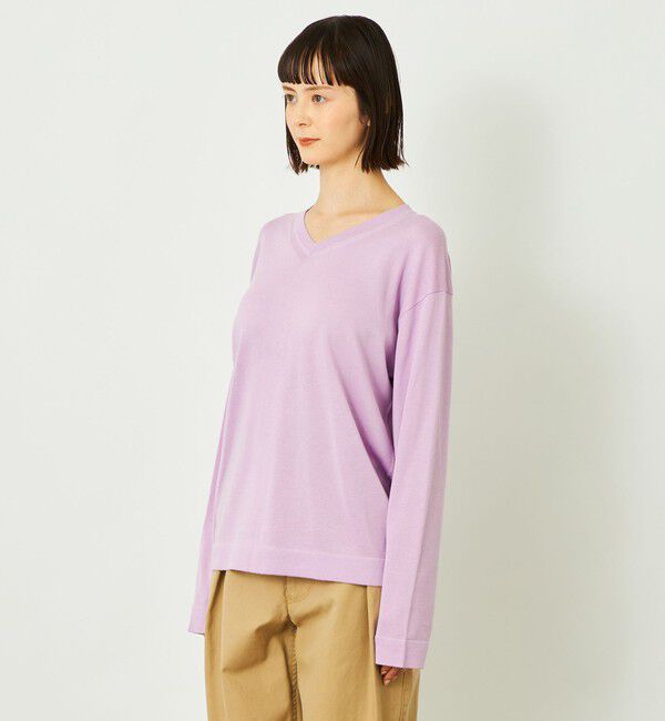 MACKINTOSH PHILOSOPHY「GREY LABEL ファインコットンVネックニット」|ニット・セーター|