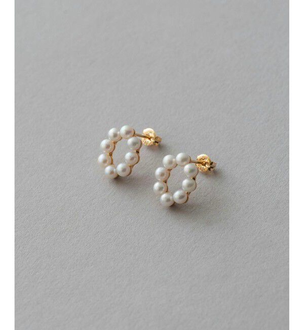 ete「パール オーバル ピアス」|ピアス|