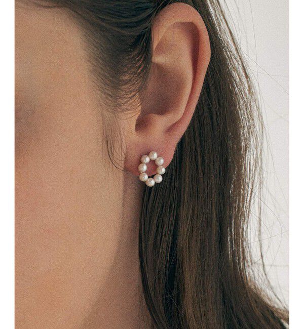 ete「パール オーバル ピアス」|ピアス|
