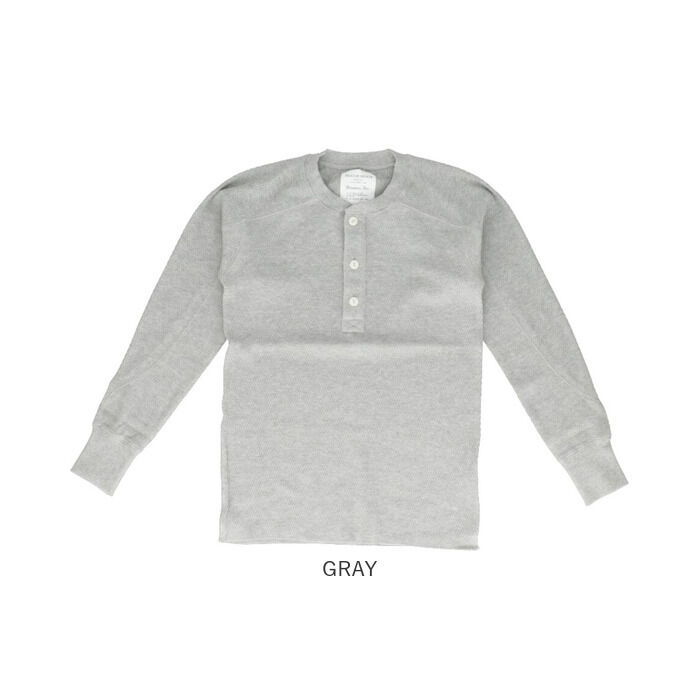 BACKYARD FAMILY「サーマル ヘンリーネック 通販 ロングTシャツ メンズ 長袖tシャツ 長袖 tシャツ カットソー」|Tシャツ・カットソー|