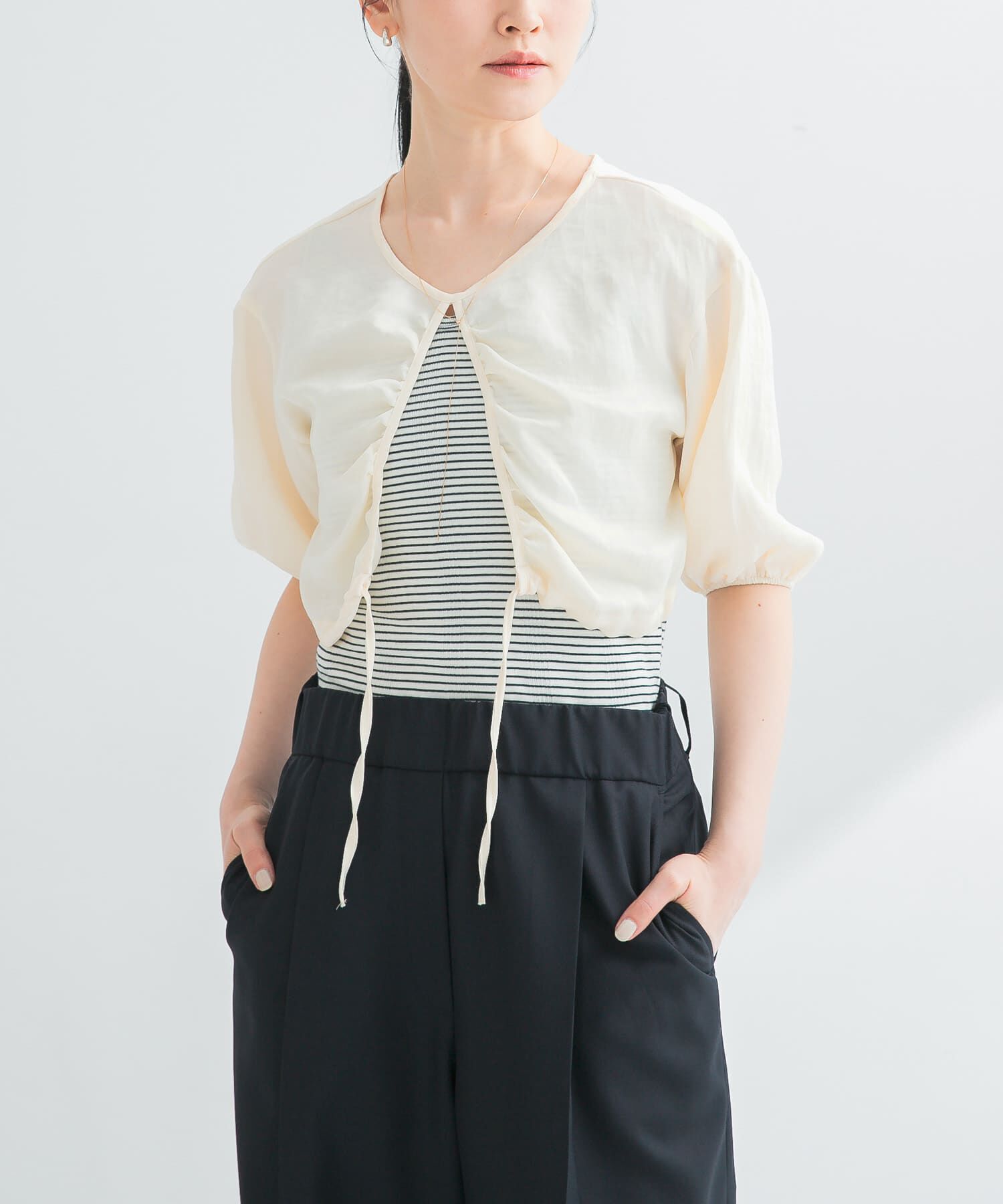 URBAN RESEARCH「RITA ROW　LUMEN TOP」|シャツ・ブラウス|