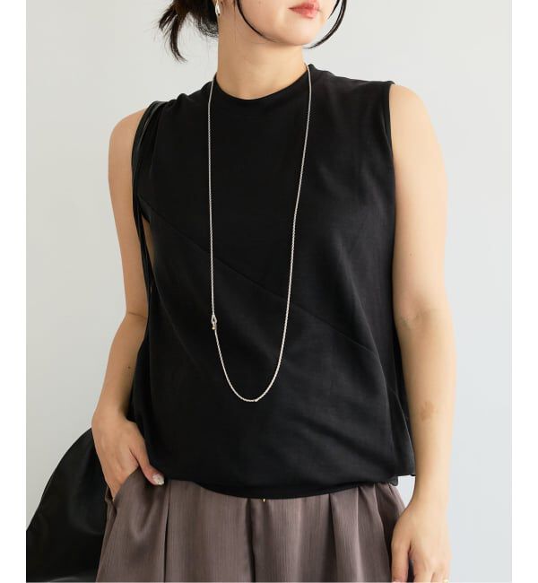 IENA LA BOUCLE「IENA LA BOUCLE ドレープカットソー」|Tシャツ・カットソー|ブラック