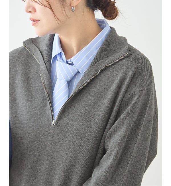 JOURNAL STANDARD「《WEB限定予約》ウォッシャブルTEXBRID ハーフZIP」|ニット・セーター|