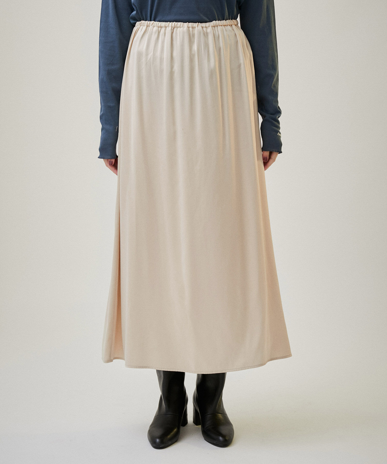 SALON adam et rope'「シルクフレアースカート【セットアップ対応】【洗える】」|スカート|