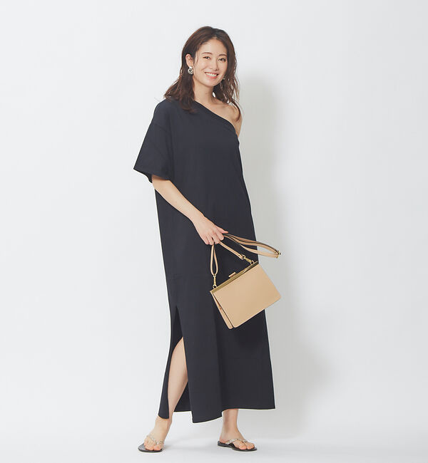 Rouge vif「Lachement Barceloワンショルダージャージワンピース」|ワンピース|