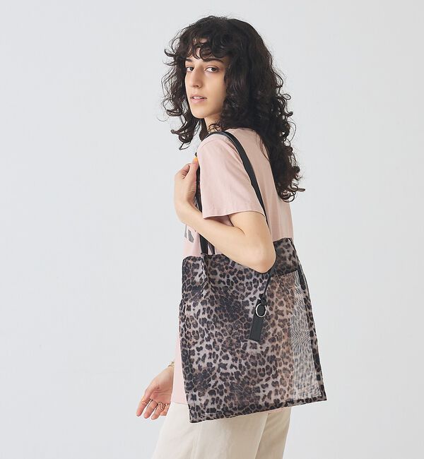 LOWELL things「●SOEUR/レオパードシアートートバッグ/A4」|トートバッグ|