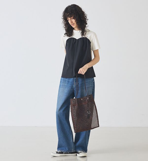 LOWELL things「●SOEUR/レオパードシアートートバッグ/A4」|トートバッグ|