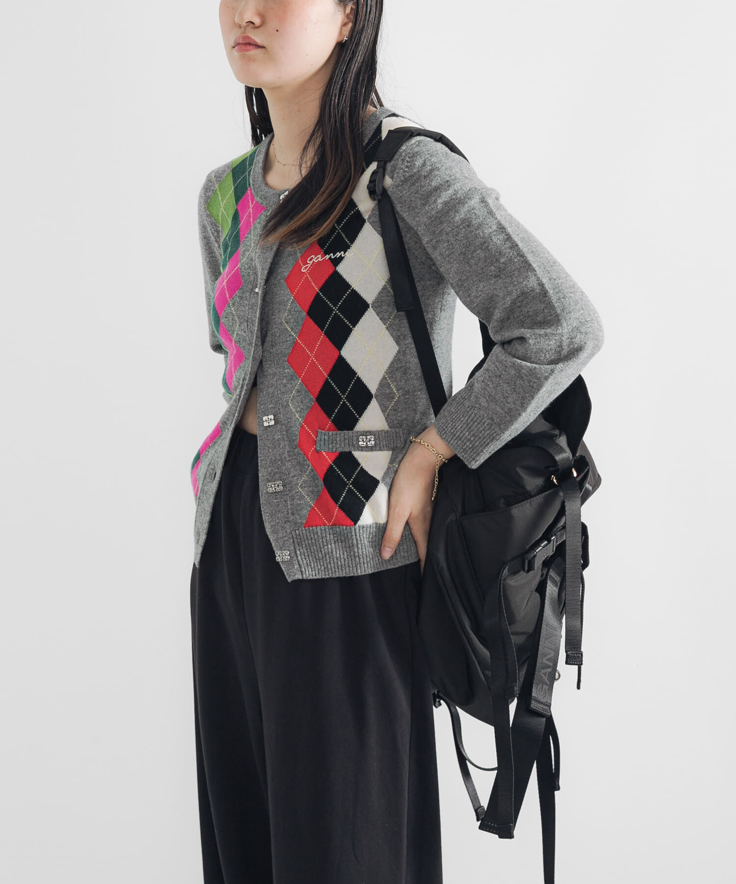 URBAN RESEARCH「GANNI　Cashmere Wool Mix Cardigan」|カーディガン|