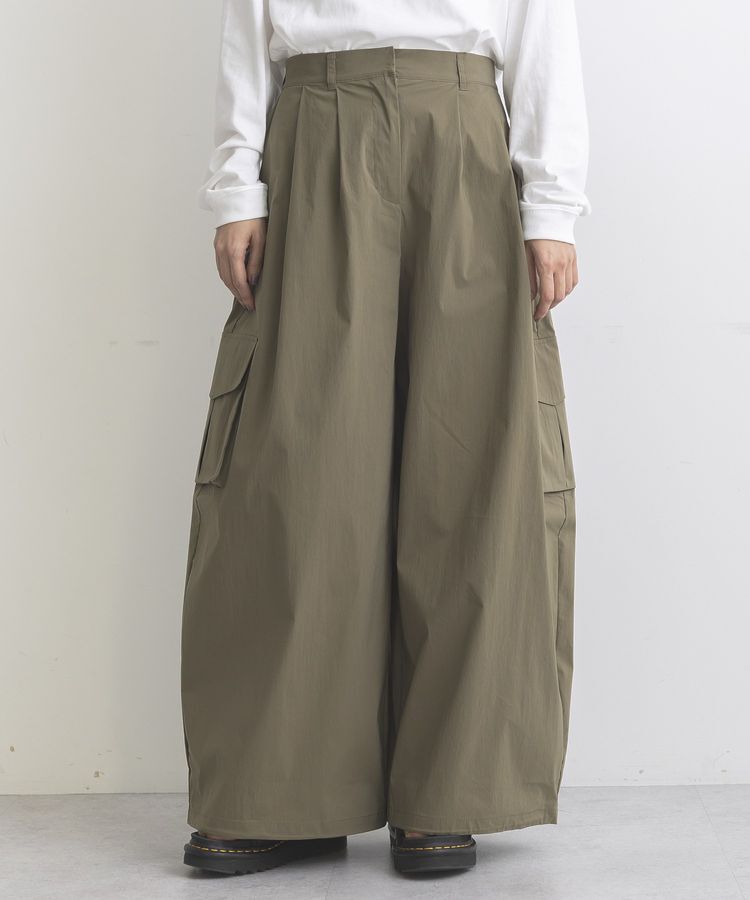 GARAGE OF GOOD CLOTHING「タフタワイドバレルパンツ」|その他|Khaki