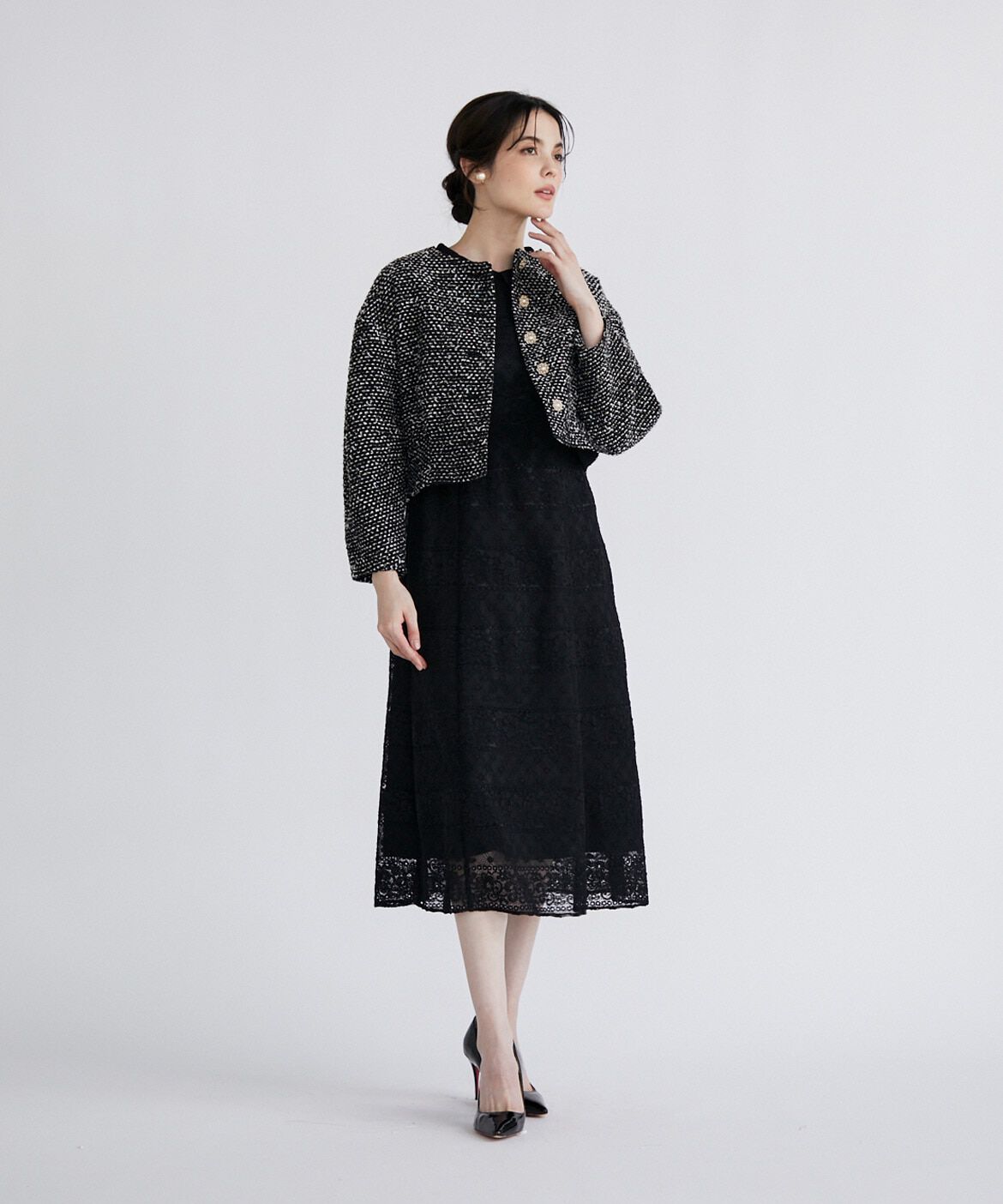 Maglie le cassetto「《M Maglie le cassetto》スパンコールツイードジャケット」|その他|